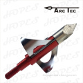 ARCTEC AT-BH024 3 blades hunting archery arrow broadhead in blue color